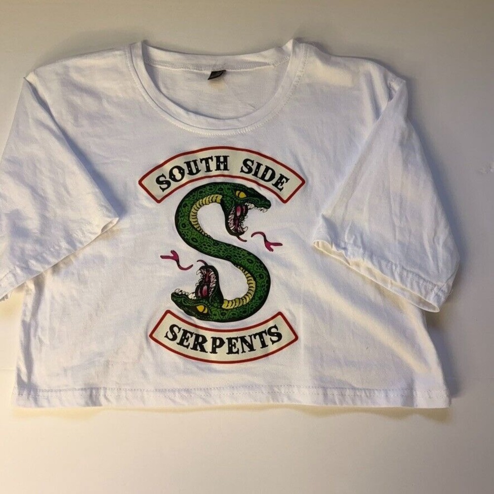 CW Show‎ Riverdale Southside Serpents Crop Top and Shorts Set - Size S NWT - Picture 4 of 8